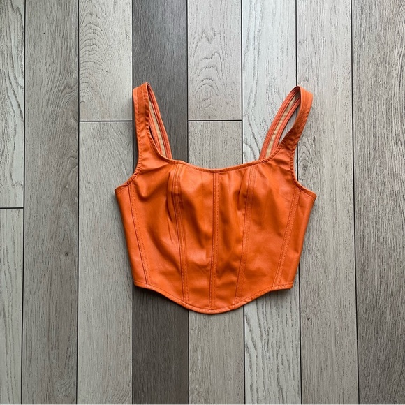 Sincerly Jules Tops - Sincerely Jules Orange Crop Top